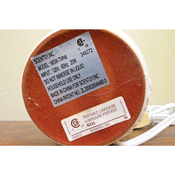 Scentsy Twinkle Little Star Wax Warmer Baby Nursery Retired Tested Mid Size - Picture 8 of 8